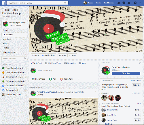 Tinsel Tunes Facebook Group